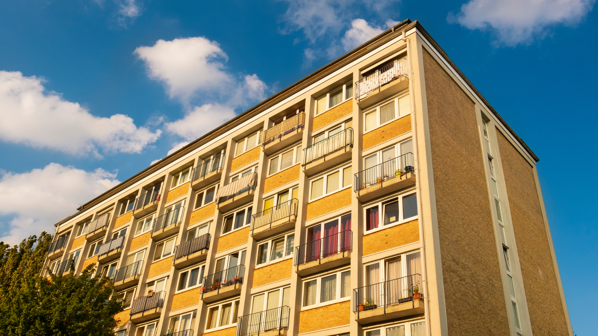 A high rise block of flats