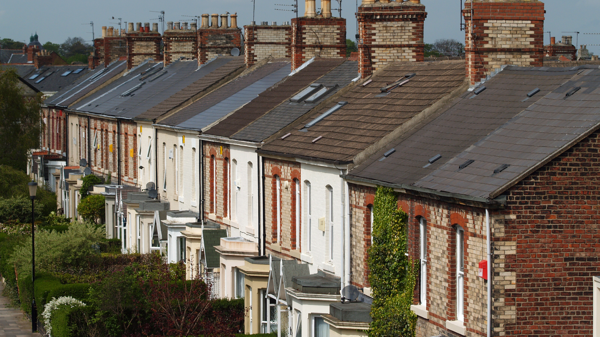 a row of terraced houses